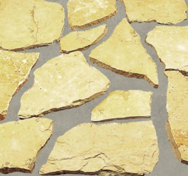 Flagstone Geel Bourgogne 2 - 4 cm