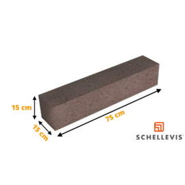 Schellevis Stapelelement Taupe 75x15x15