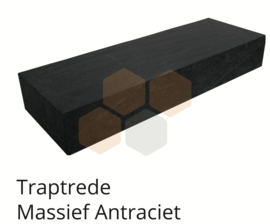 Traptrede 100x40x18 cm antraciet