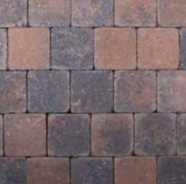 Kobblestones 21x21x7 cm Bruin Zwart