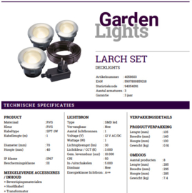 Garden Lights Larch set