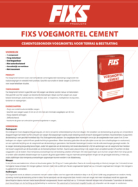 Fixs Voegmortel Cement zand