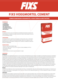 Fixs Voegmortel Cement antraciet