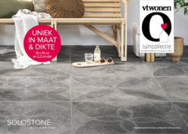 VT Wonen Solostone Decoren Hormigon Butterfly Antracite 70x70