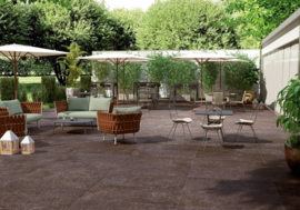 Refin Outdoor 2.0 90x90x2 cm Pietra di Cembra Ruggine