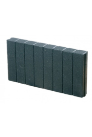 Quadroband palissade 6x40x50 zwart