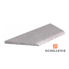 Schellevis Oudhollands Zwembadrand Grijs Hoek Links 100/60x40x5 cm