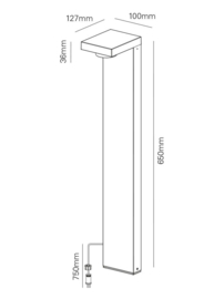 TIDE LED 12V - ZWART