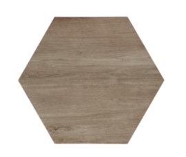 Staptegel Hexagon Foresta Chiaro  2 cm Keramisch