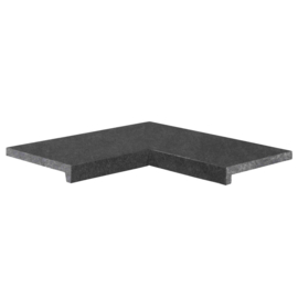 Natuursteen Zwembadrand Vietnam Black Riven Binnenhoek 60/30x60/30x5/2,5 cm