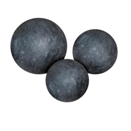 Natuursteen Set Bollen Black Granite Gepolijst 25 - 35 - 45 cm