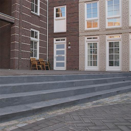 BlueStone traptrede gezoet 50x35x15 Hoekstuk met rand