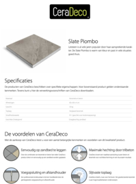 CeraDeco keramiek op beton Slate Piombo 60x60