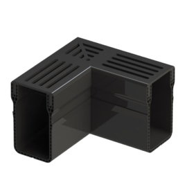 Aquadrain Black Grating Corner