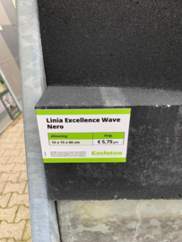 Linia Palissade Excellence 15x15x60 cm Wave Nero