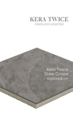 Kera Twice 60x60 Slate Griseo