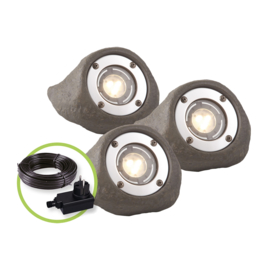 Garden Lights Lapis set (3 stk) warm wit licht