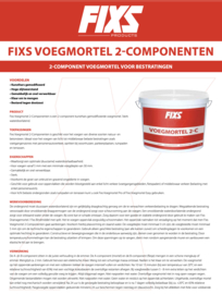 Fixs Voegmortel 2-componenten zand