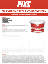 Fixs Voegmortel 2-componenten antraciet