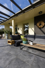 GeoCeramica maxxima 100x100 Marmostone Black tegel