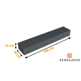 Schellevis Stapelelement Antraciet 100x20x12