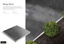 CeraDeco keramiek op beton Belga Nero 60x60