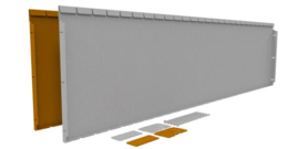 StraightCurve Rigidline 560 mm Corten metaal randbegrenzing