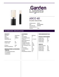 Garden Lights Arco 40 warm wit licht