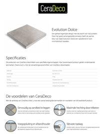 Cera Deco keramiek op beton Evolution Dolce 60x60