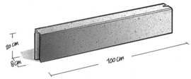 Opsluitband grijs 8x20x100 KOMO