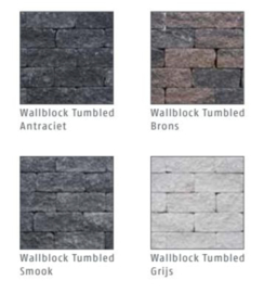 Wallblock tumbled 12x12x30 cm Zeeuws Bont