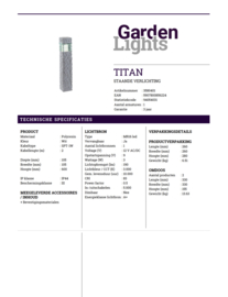 Garden Lights Titan warm wit licht