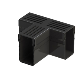 Aquadrain Black Grating Tee Section