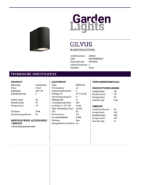 Garden Lights Gilvus Zwart