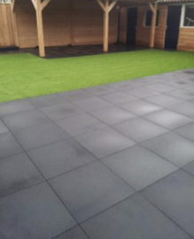 Terras Tegel + 60x60x4 Nero