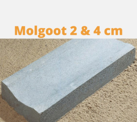 Molgoot 2 en 4 cm holling