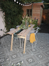 GeoCeramica 60x60 Concreet Flower tegel