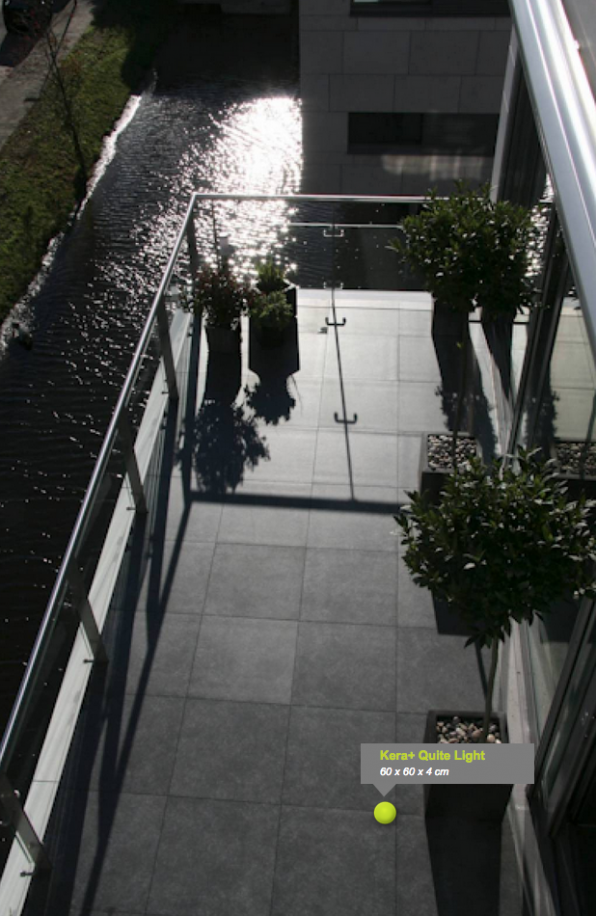 Quite light black paving keramisch