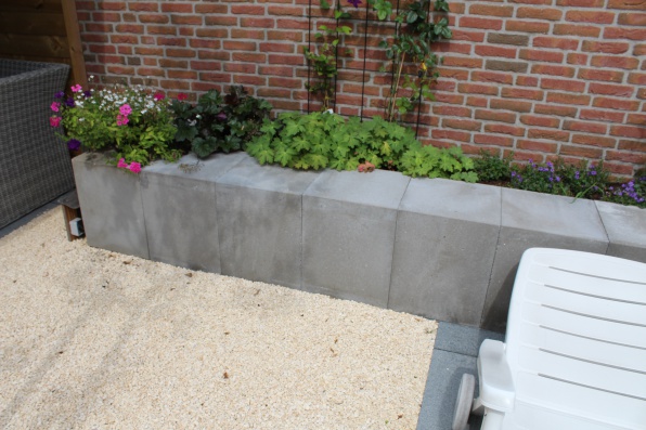 U element grijs tuin beton