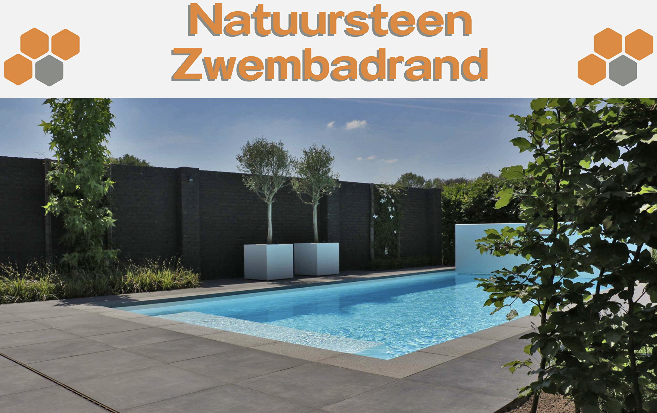 Natuursteen Zwembadrand