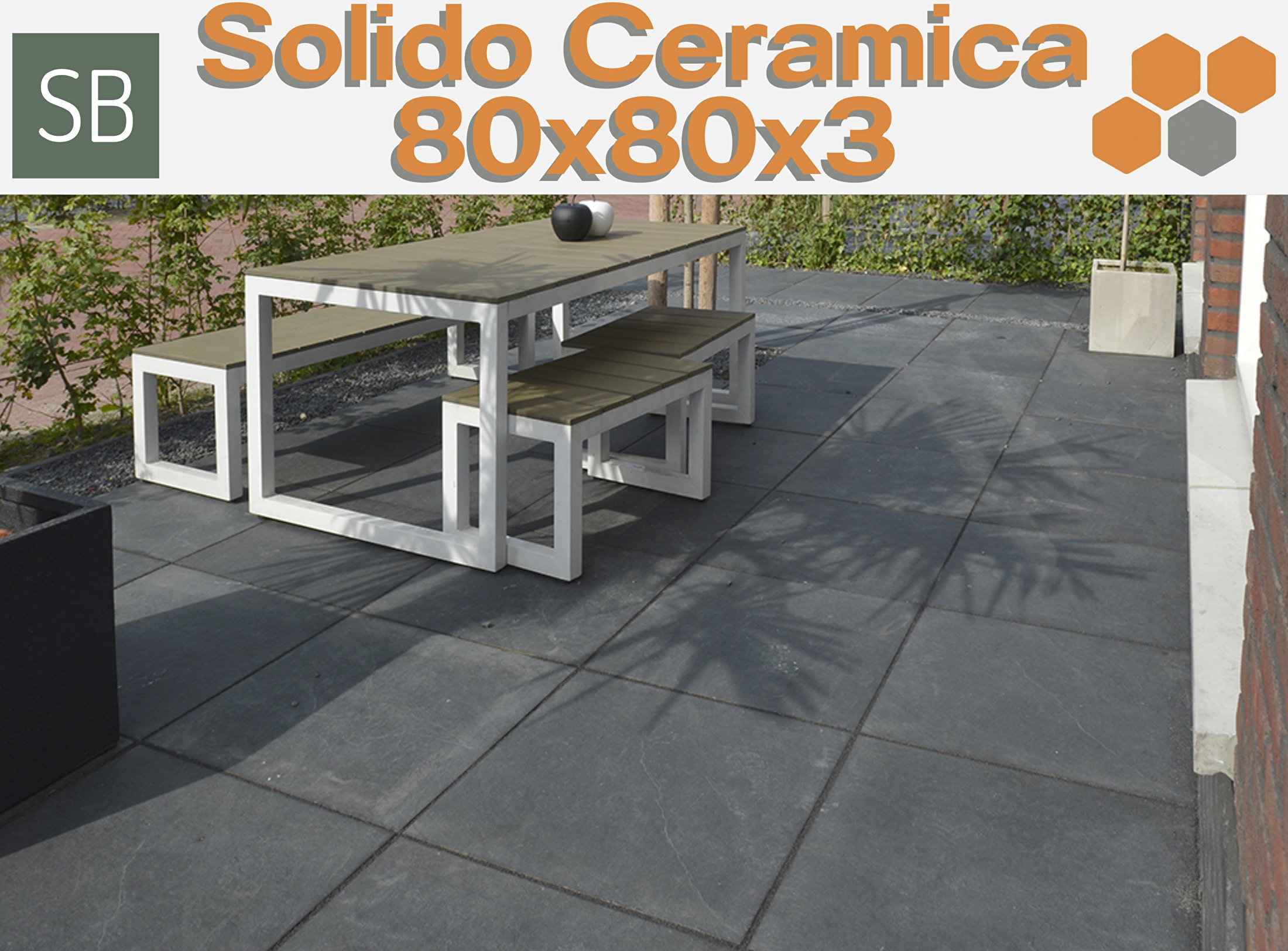 Solido Ceramica tegels 80x80x3 cm