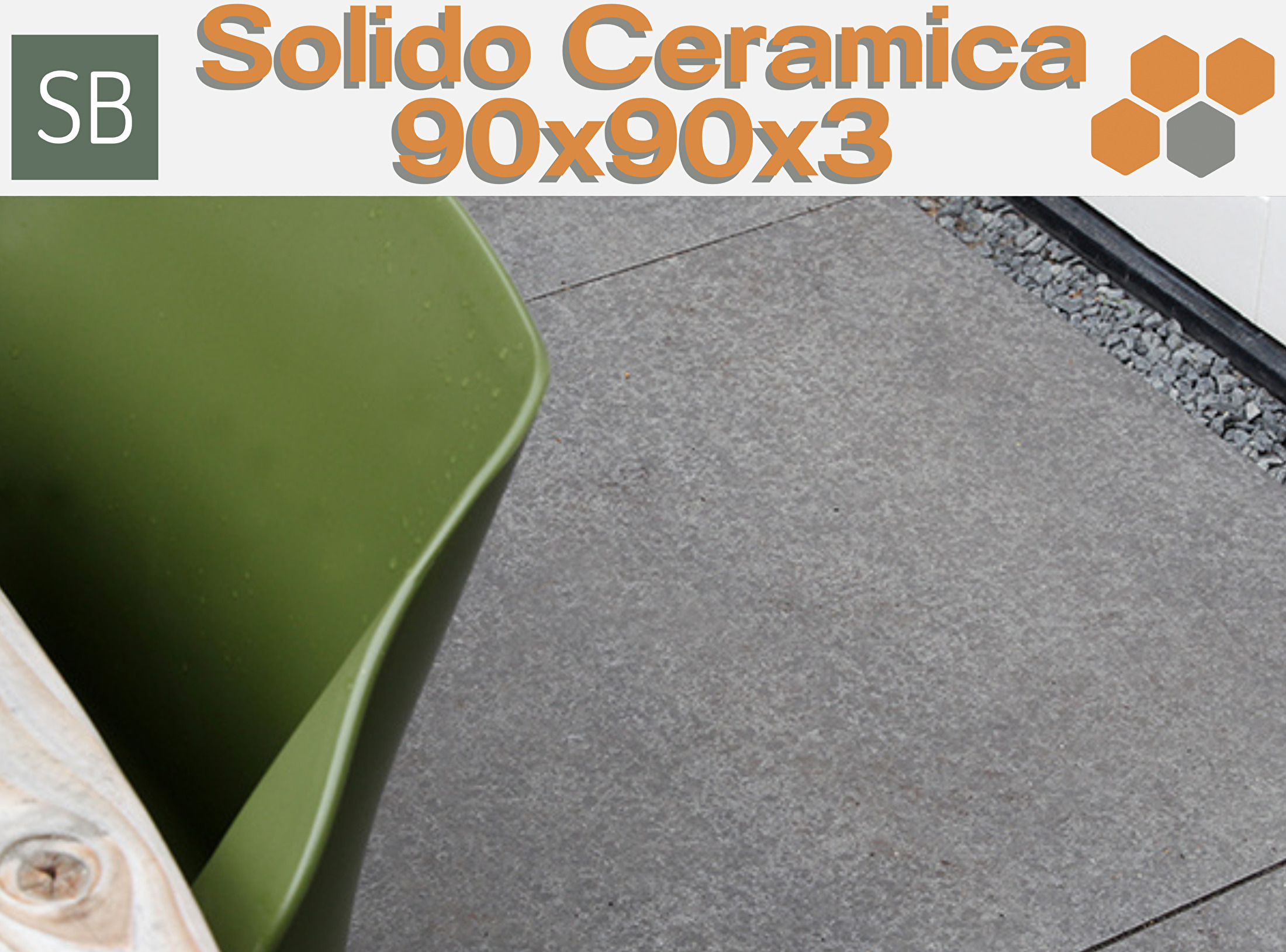 Solido Ceramica tegels 90x90x3 cm