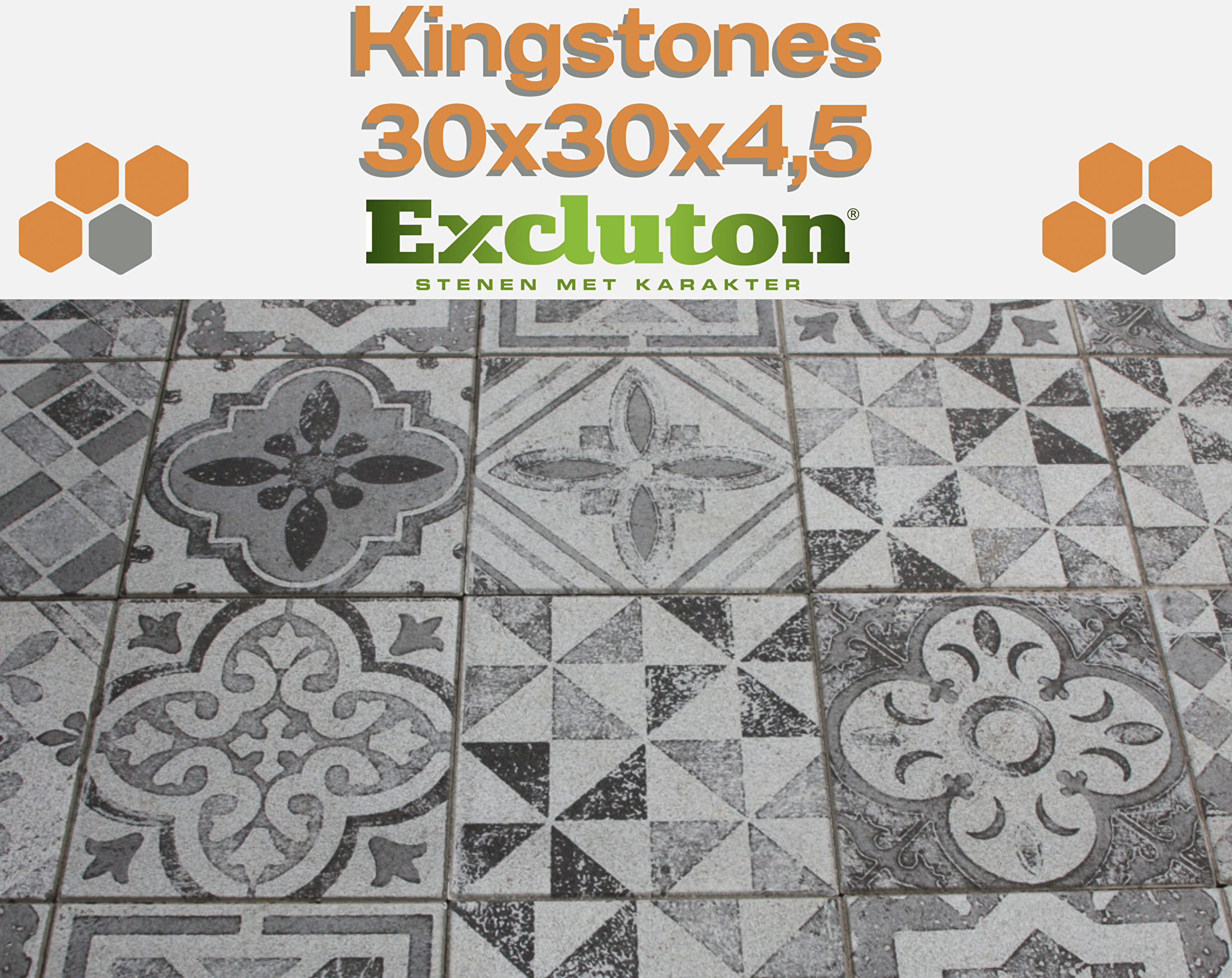 Excluton Kingstones 30x30x4,5 Excluton Kingstones 30x30x4,5