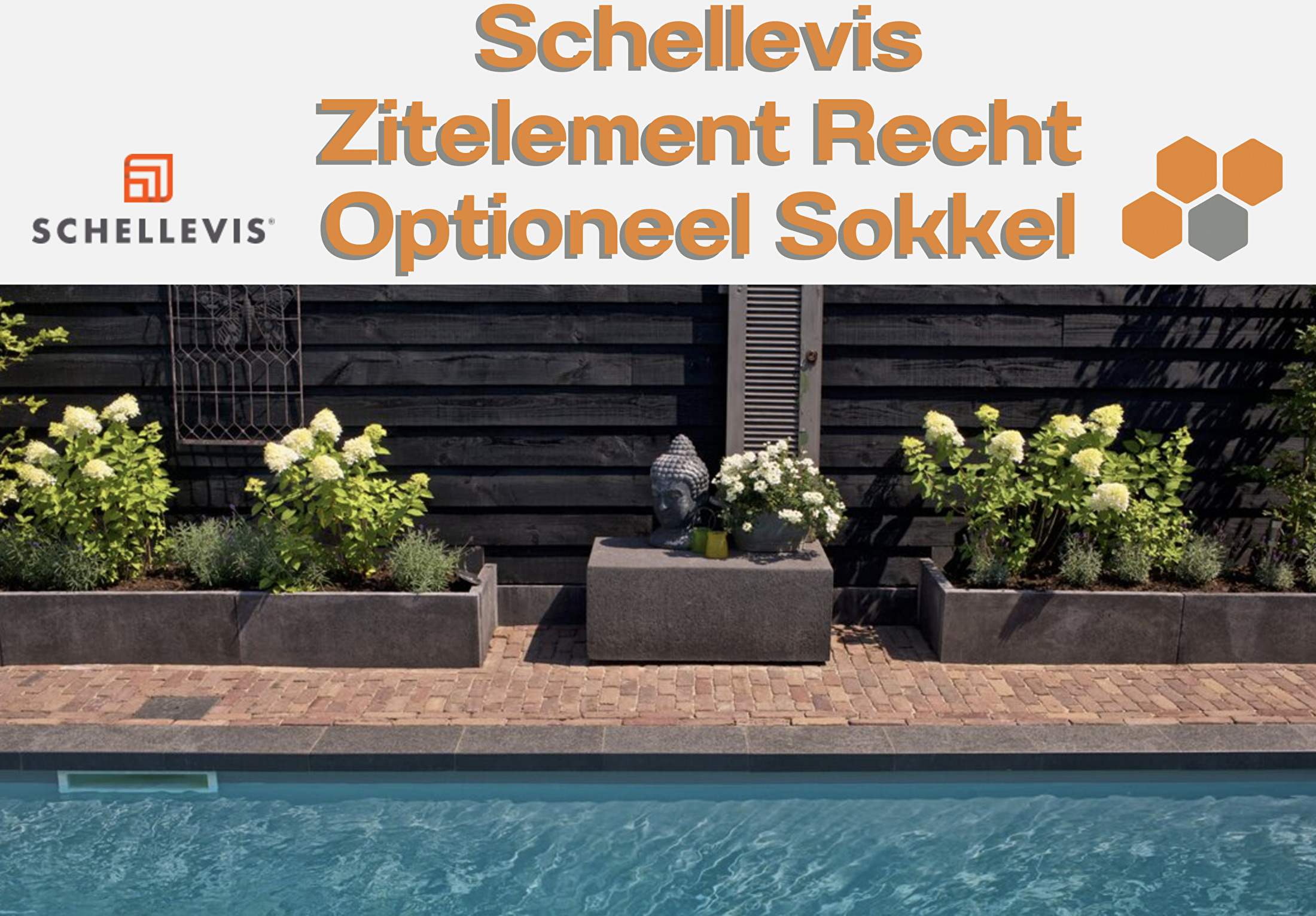 Schellevis Zitelement Recht Optioneel Sokkel