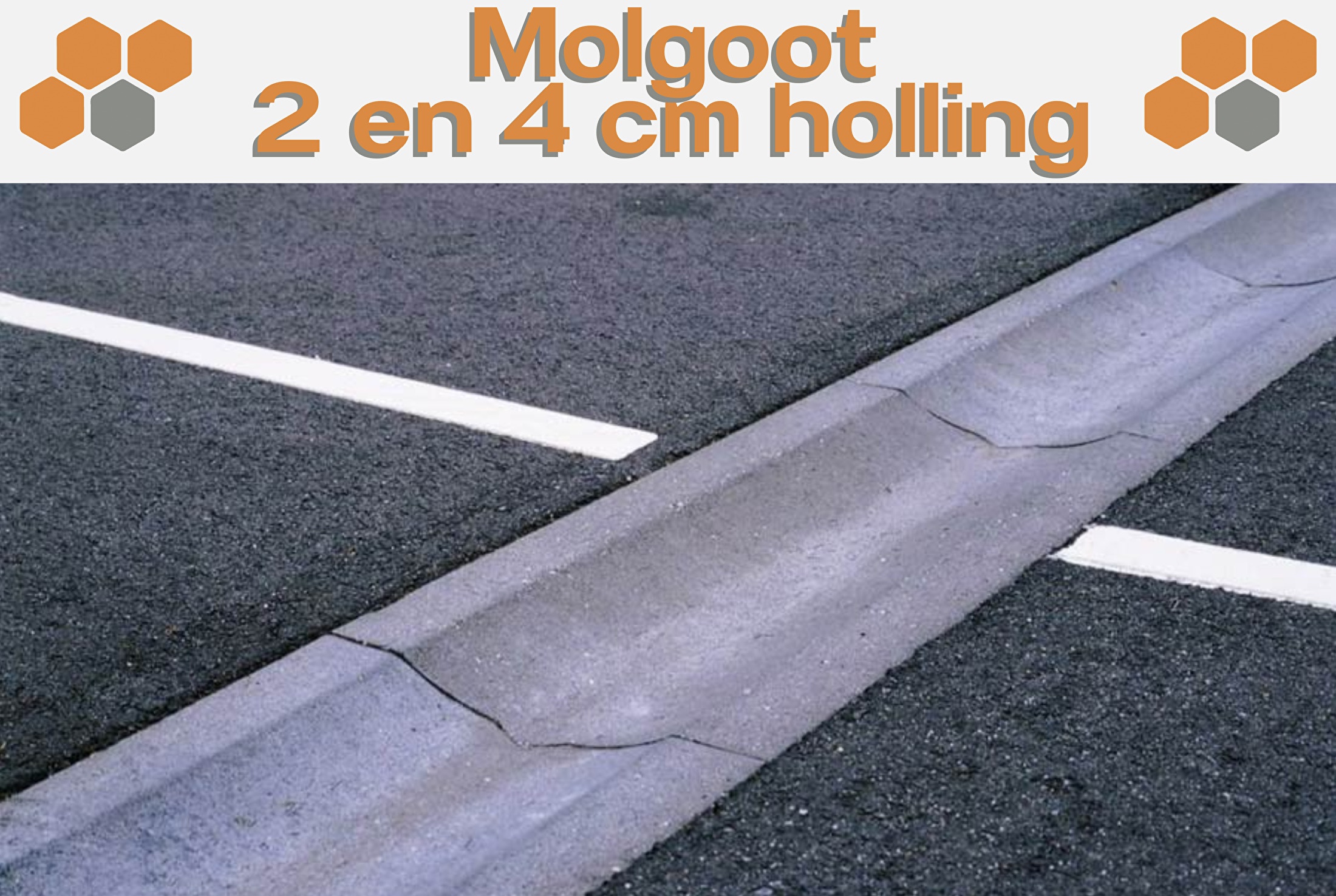 Molgoot 2 en 4 cm holling