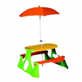 Picknicktafel met parasol
