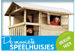 Houten speelhuisjes