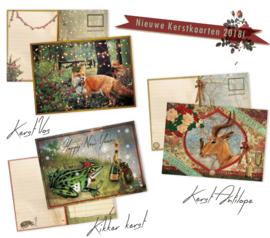 Set: 20 verschillende Kerst-Postkaarten