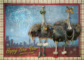 "Nieuwjaars Struisvogels"- 8 stuks