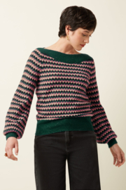 Erin Top Flora Pine Green 09823